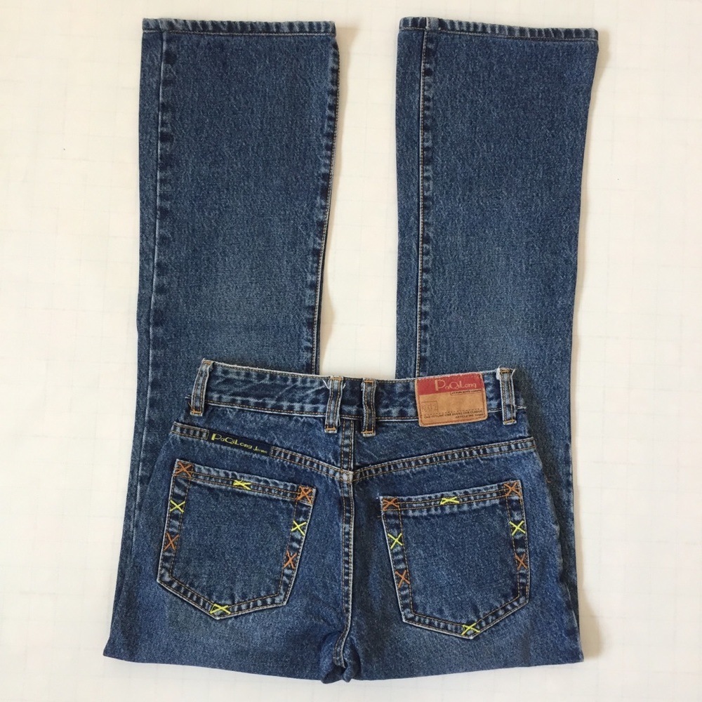 Tiny Vintage Mid Rise Relax Boot Cut Blue Denim Jeans